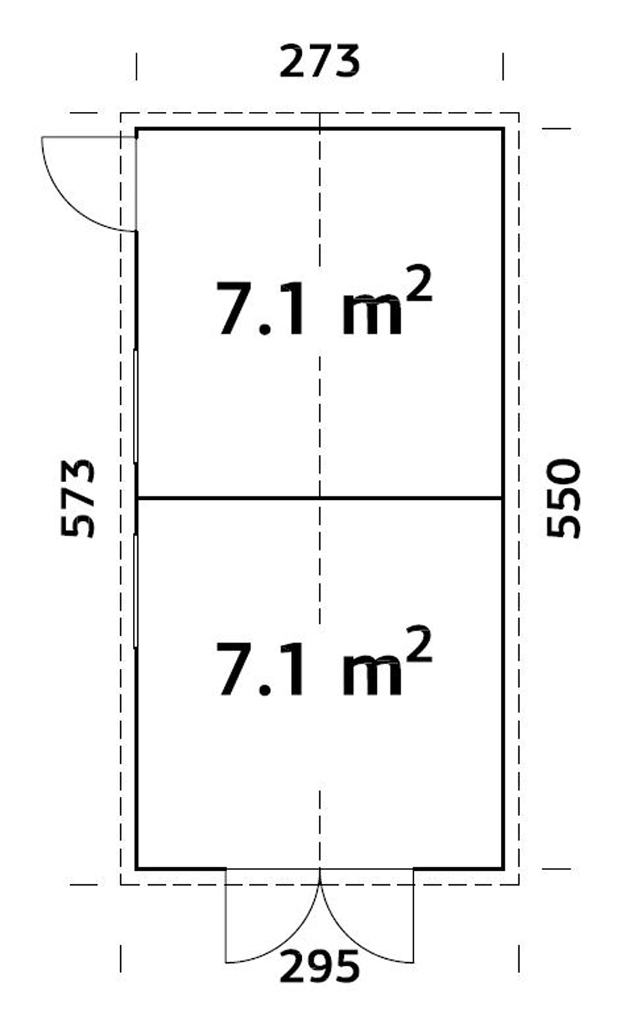 Dan 14,7 m2