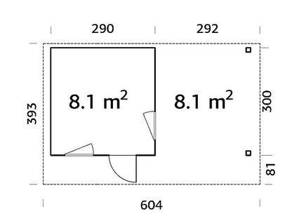 Grace 8,1+8,1 m2
