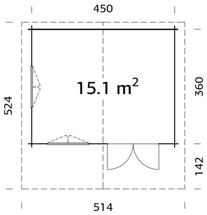 Helena 15,1 m2