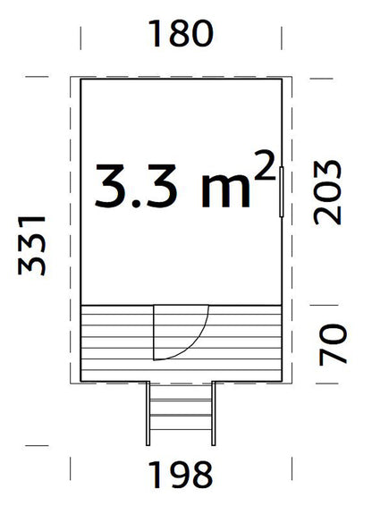 Huck 3,3 m2