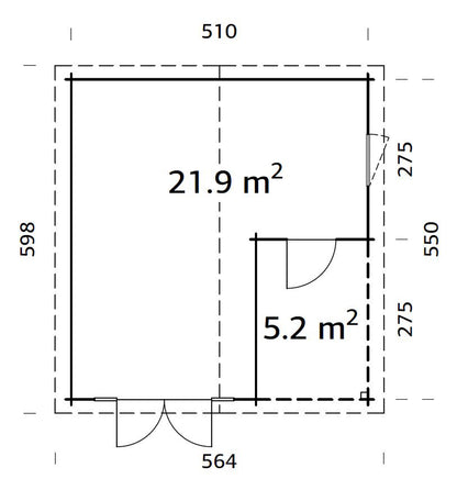 Irene 21,9+5,2 m2