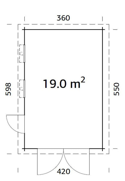 Garage Rasmus 19 m2