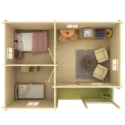 Sandra 21,5+3.7 m2