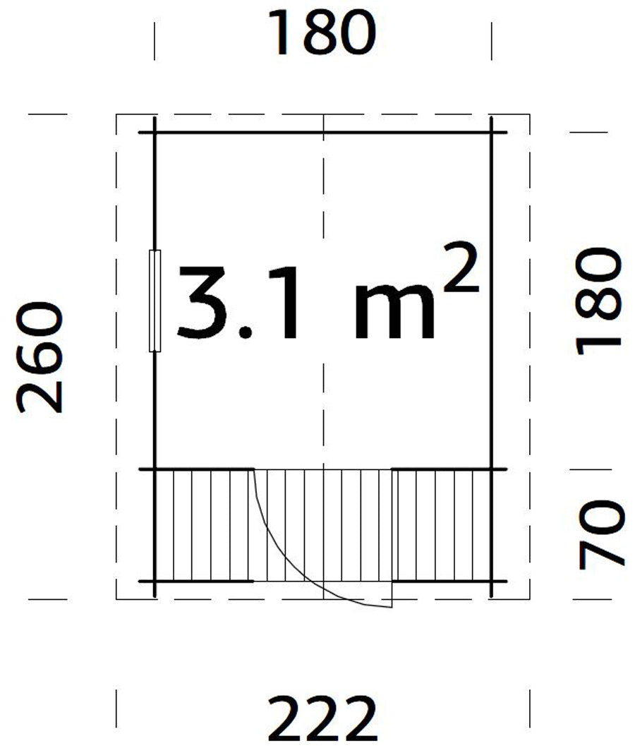 Stina 3,1 m2