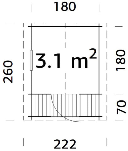 Stina 3,1 m2